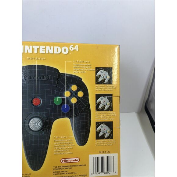 Nintendo 64 Original Black Controller BOX ONLY N64. NO CONTROLLER. - Picture 12 of 16